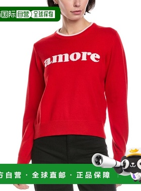 自营Brodie Cashmere Amore Cashmere-Blend Sweater - red 美国