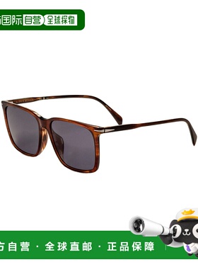自营 david beckham大卫 贝克汉姆男式59毫米棕色角太阳镜DB1145G