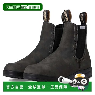BL1630 自营Women Blundstone Black Leather Rustic Chelsea