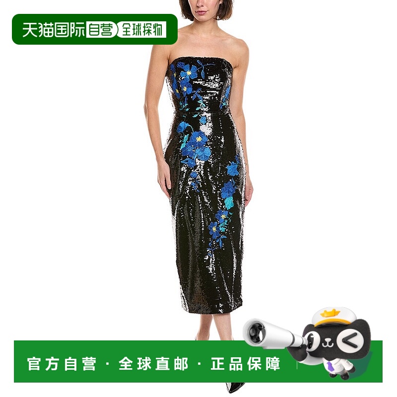 自营Milly Kait Sequin Dress - black 美国奥莱直发连衣裙