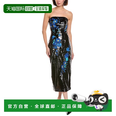 自营Milly Kait Sequin Dress - black 美国奥莱直发连衣裙