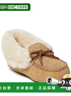 自营Dearfoams Women's Genuine Suede Fold Over Moccasin House