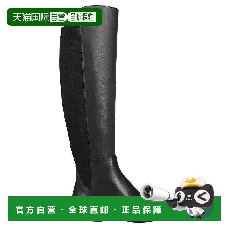 自营 Cole Haan Isabelle W24652女式美国5.5黑色皮革过膝靴KHD95