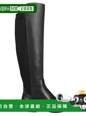 自营 Cole Haan Isabelle W24652女式美国5.5黑色皮革过膝靴KHD95