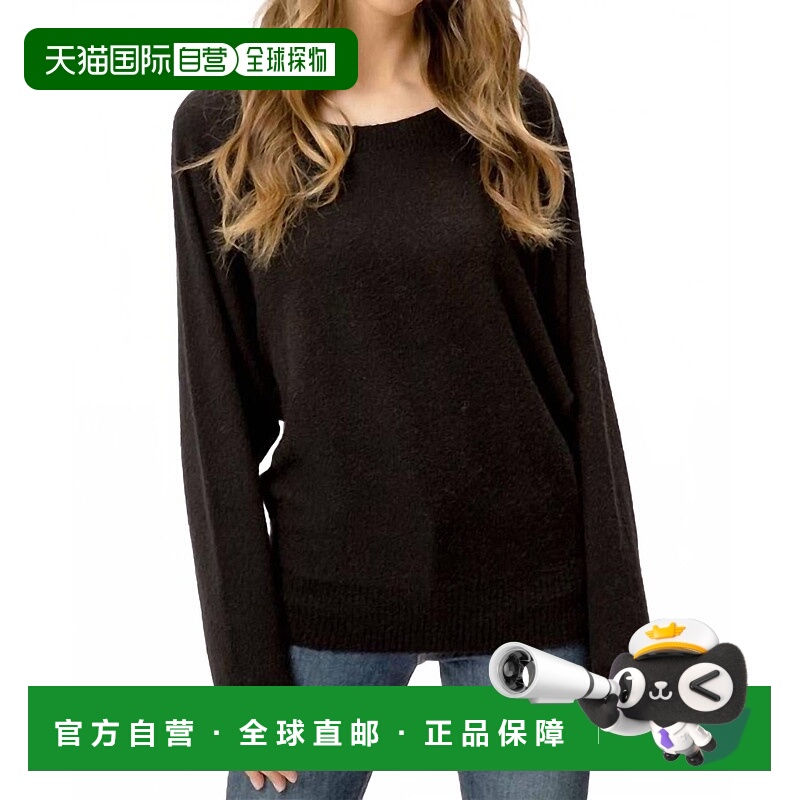 自营mystreeWomen's Morgan Soft Dolman Sleeve Sweater In Blac