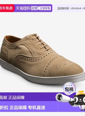 自营 Allen Edmonds Strand 4323 Oxford男式美国7.5米米色绒面连