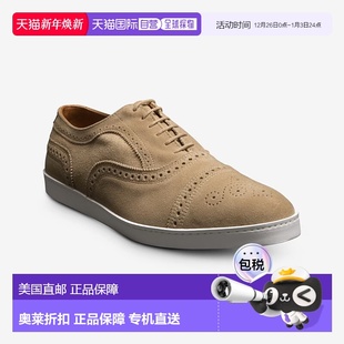 Allen Oxford男式 Edmonds 4323 美国7.5米米色绒面连 Strand 自营