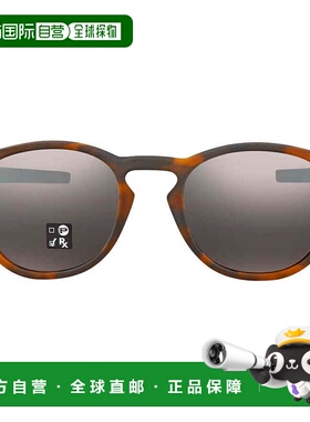 自营Oakley Latch Prizm Black Oval Unisex Sunglasses OO9265 9