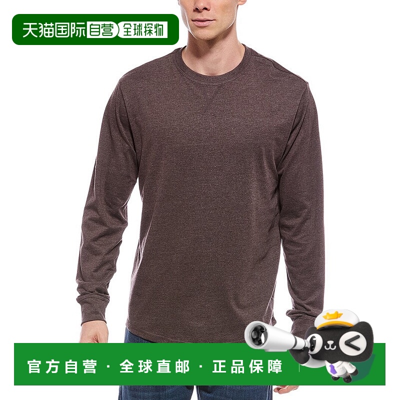自营weatherproof vintage防风复古拉丝针织圆领衬衫-灰色 美国奥