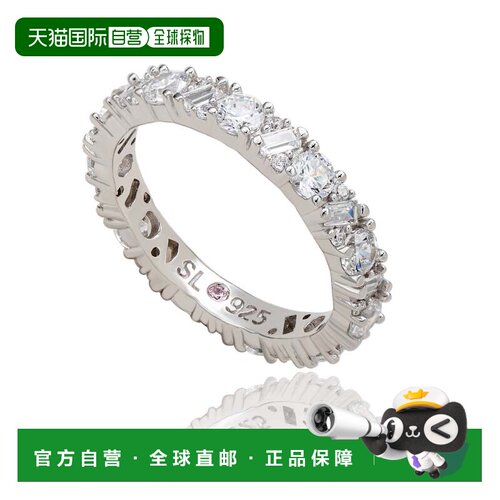 自营Suzy Levian Sterling Silver White Cubic Zirconia Round B