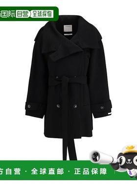 自营Max Mara Wool Women's Coat - black 美国奥莱直发