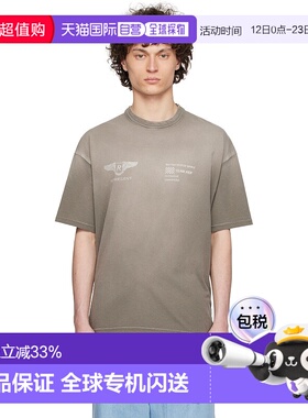 1h可退 香港直邮潮奢 Represent 男士 灰色 Team Rep T 恤 MLM410