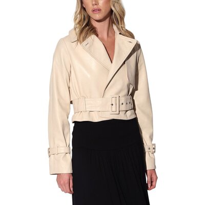 自营Walter Baker Rexa Suede Short Trench Coat - oyster 美国