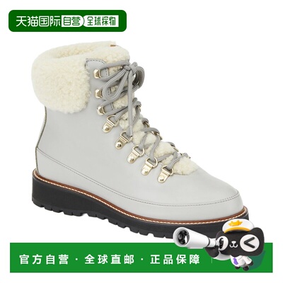 自营Lafayette 148 New York Elsa Lace-Up Lug Sole Leather Boo