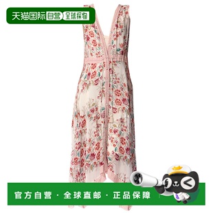 自营Johnny Was Womeb Aztec Vanessa V 领不对称连衣裙（吊带裙