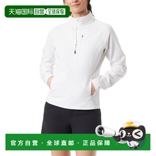 白色 自营 白色立领半拉链FTS694 女式 美国奥 Bass户外提花运动衫