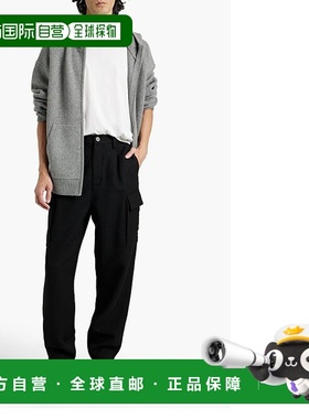 1h可退 香港直邮潮奢 Frame Denim 男士 羊绒拉链连帽衫 LMSW0146