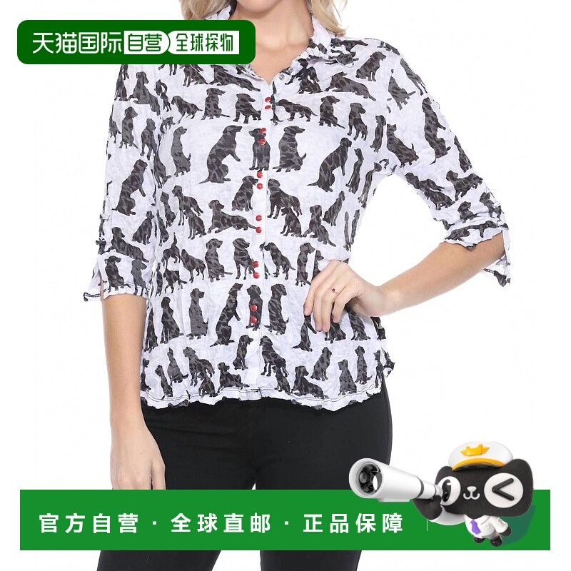 自营carineShadow Dog- Sabrina Shirt In Multi 美国奥莱直发