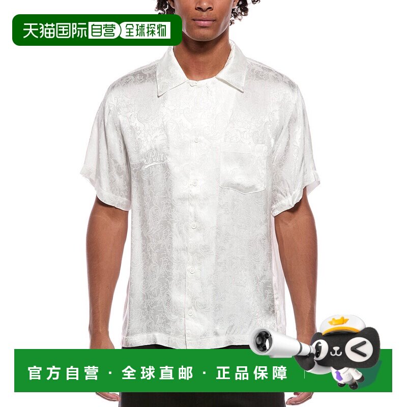 自营RtA George提花衬衫-白色 美国奥莱直发