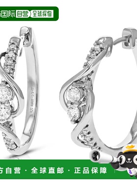 自营vir jewels1/2 cttw Lab Grown Diamond Hoops Earrings in S