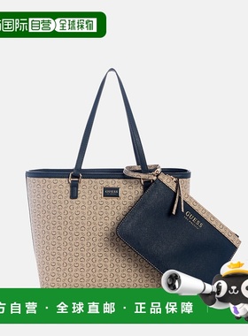自营guessHilda Logo Tote - slate 美国奥莱直发托特包手提包