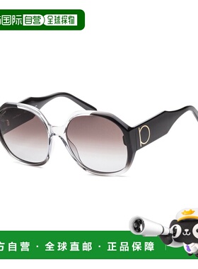 自营salvatore ferragamoFerragamo女士SF943S 60mm太阳镜-灰色渐