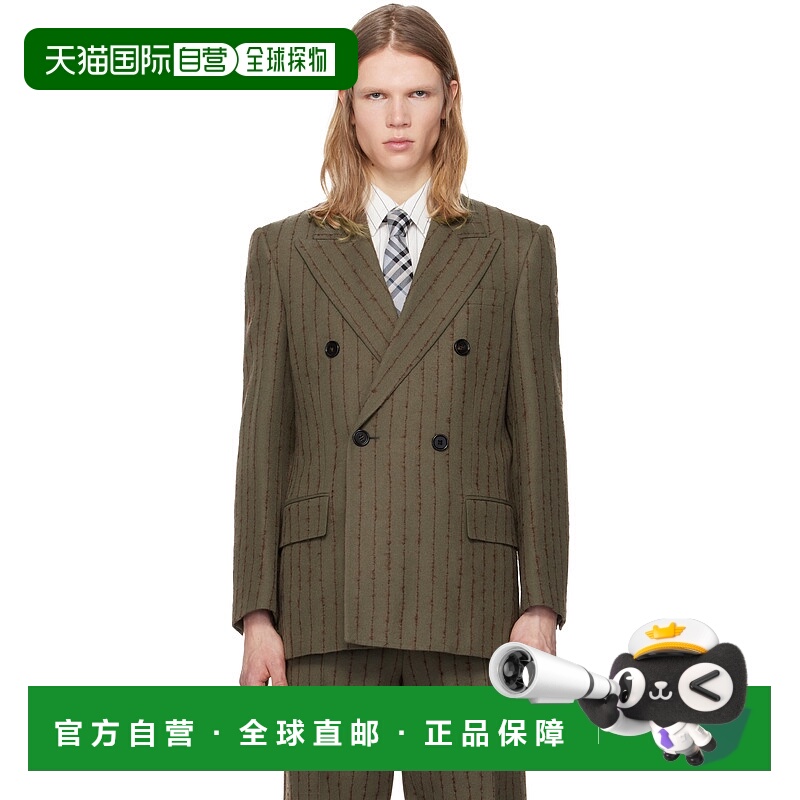 1h可退 香港直邮潮奢 Burberry 巴宝莉 男士 棕色 & 红色 Tailore