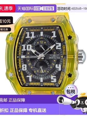 自营Invicta Men's Racing 48.5mm Yellow Quartz Watch - yellow