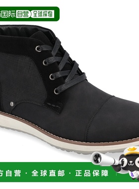 自营vance co.Vance Austin圆头靴-黑色 美国奥莱直发男靴