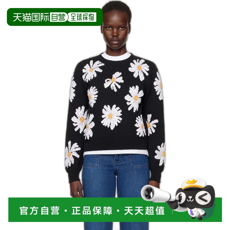 1h可退 【美国直邮】Moschino奧莉佛女士毛衣圆领针织罗纹女装 高