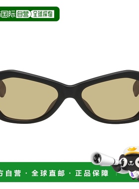 1h可退 香港直邮潮奢 Jacquemus 男士 黑色 Les Lunettes Bambino