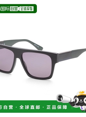 自营 Lacoste男式57毫米黑色太阳镜-黑色 美国奥莱直发