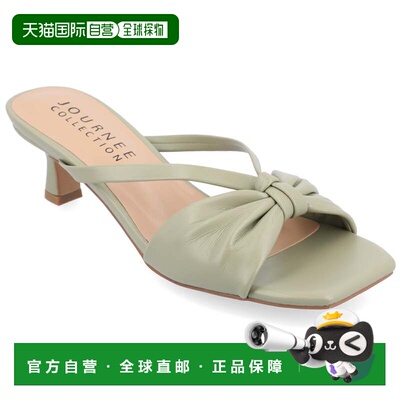 自营journee collectionJournee女式Starling中宽码连衣裙凉鞋-鼠