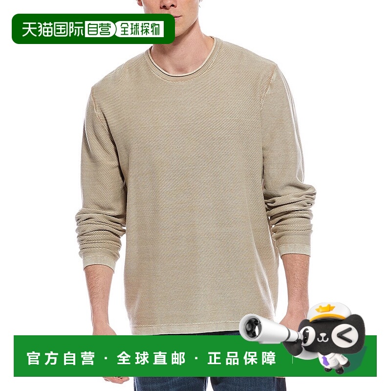 自营weatherproof vintage防风雨复古斜纹圆领运动衫-棕褐色 美国