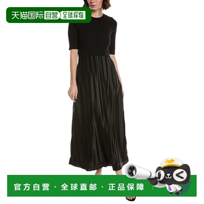 自营Nanette Nanette Lepore Pleated Midi Dress - black 美国奥