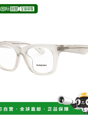 自营Burberry Eyeglasses Square Full Rim, Check Red Frame And