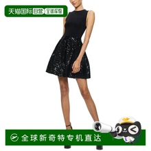自营 alice + oliviaalice+olivia Chara迷你连衣裙-黑色 美国奥