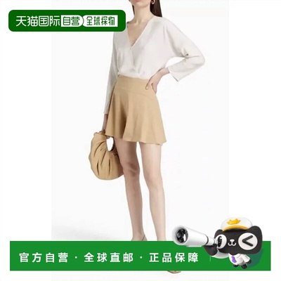 自营vinceWomen's Linen Blend Shorts In Brown - brown 美国奥