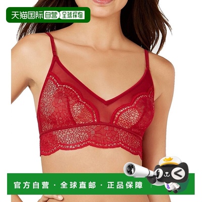 自营 calvin kleinEmber Blaze 裂纹蕾丝三角形文胸 - ember blaz