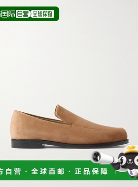 1h可退 香港直邮潮奢 KHAITE 女士 Alessio 绒面革乐福鞋 F404272