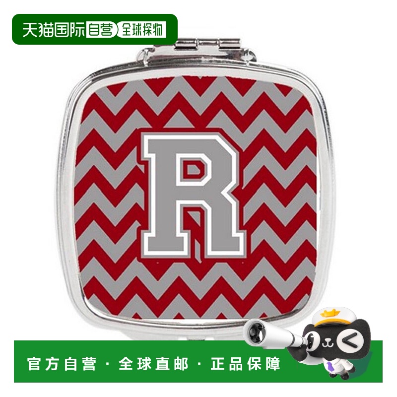 自营 Carolines Treasures CJ1043-RSCM 字母 R 雪佛龙深红正品