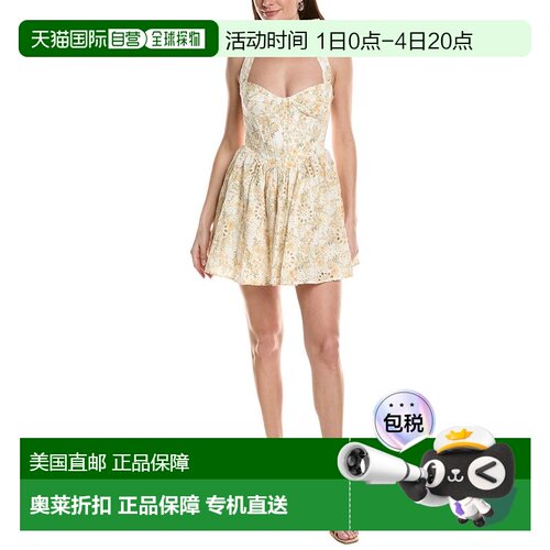 自营Bardot Pollie Halter Mini Dress - yellow 美国奥莱直发