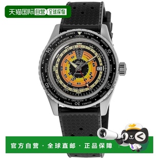 手表M02 Star减压Worldtimer黑色表盘橡胶表带男式 自营Mido Ocean