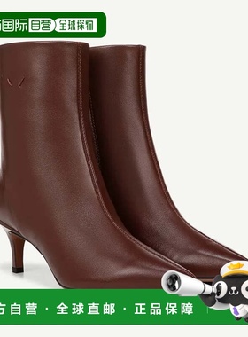 自营Women's Franco Sarto Anna Boots Warm Brown Leather Side