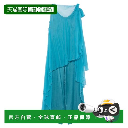自营alberta ferrettiFlowing Silk Jumpsuit with Asymmetrical