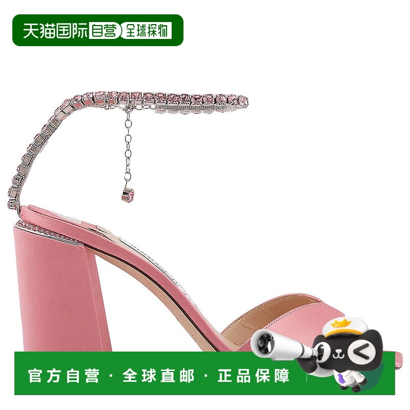 自营 Jimmy Choo SAEDA 85块跟凉鞋-粉红色单鞋 直发美国奥莱