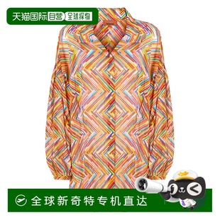 美国奥莱直发 自营 missoni几何图案上衣 宽松合身 棕色