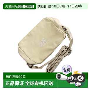 美国直邮 Stussy 男女同款 拉链开合可调节肩带 棉质 单肩斜挎包