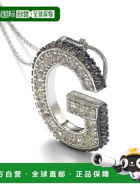 自营 Suzy Levian 纯银蓝宝石和钻石装饰字母吊坠 - 蓝色 美国奥