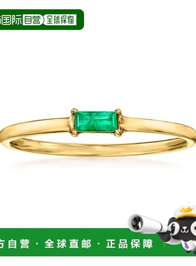 自营 RS Pure by Ross-Simons 14kt 黄金祖母绿戒指 - 绿色 美国